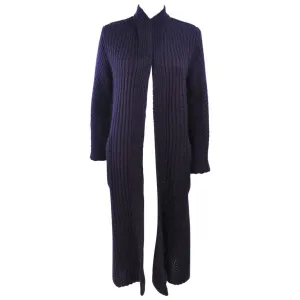 MISSONI Purple Wool Knit Full Length Sweater Size Medium