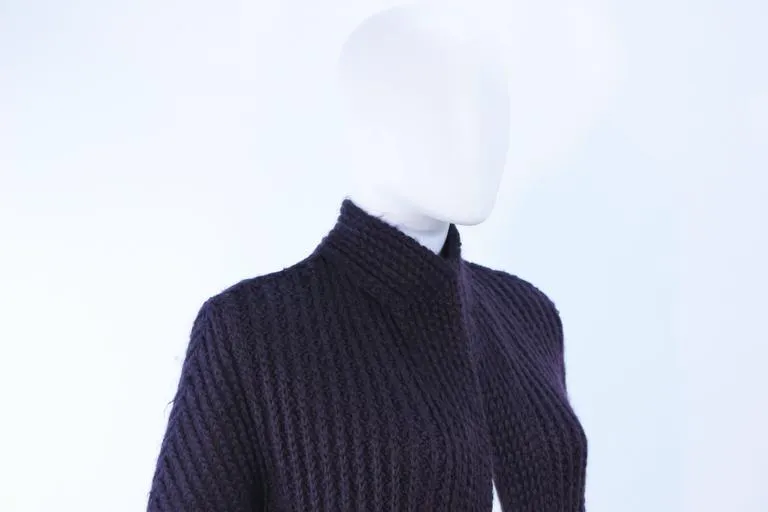 MISSONI Purple Wool Knit Full Length Sweater Size Medium