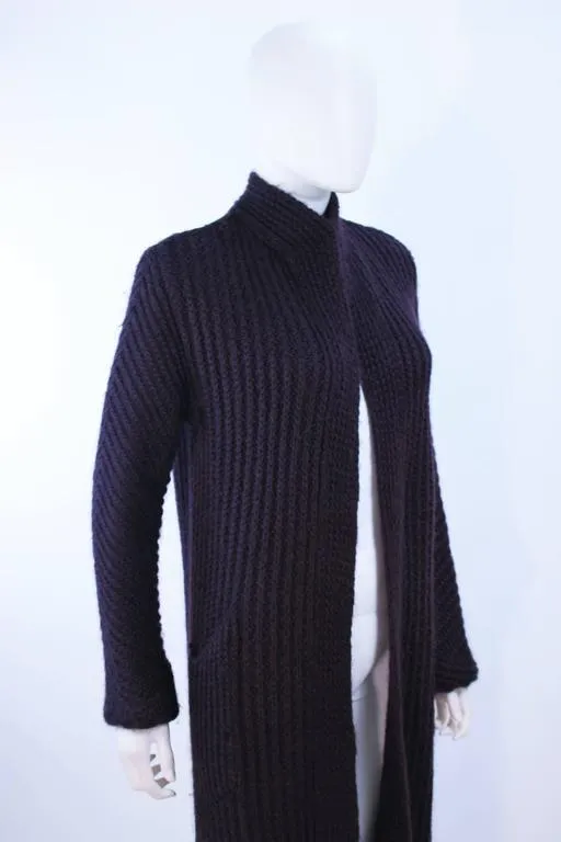 MISSONI Purple Wool Knit Full Length Sweater Size Medium
