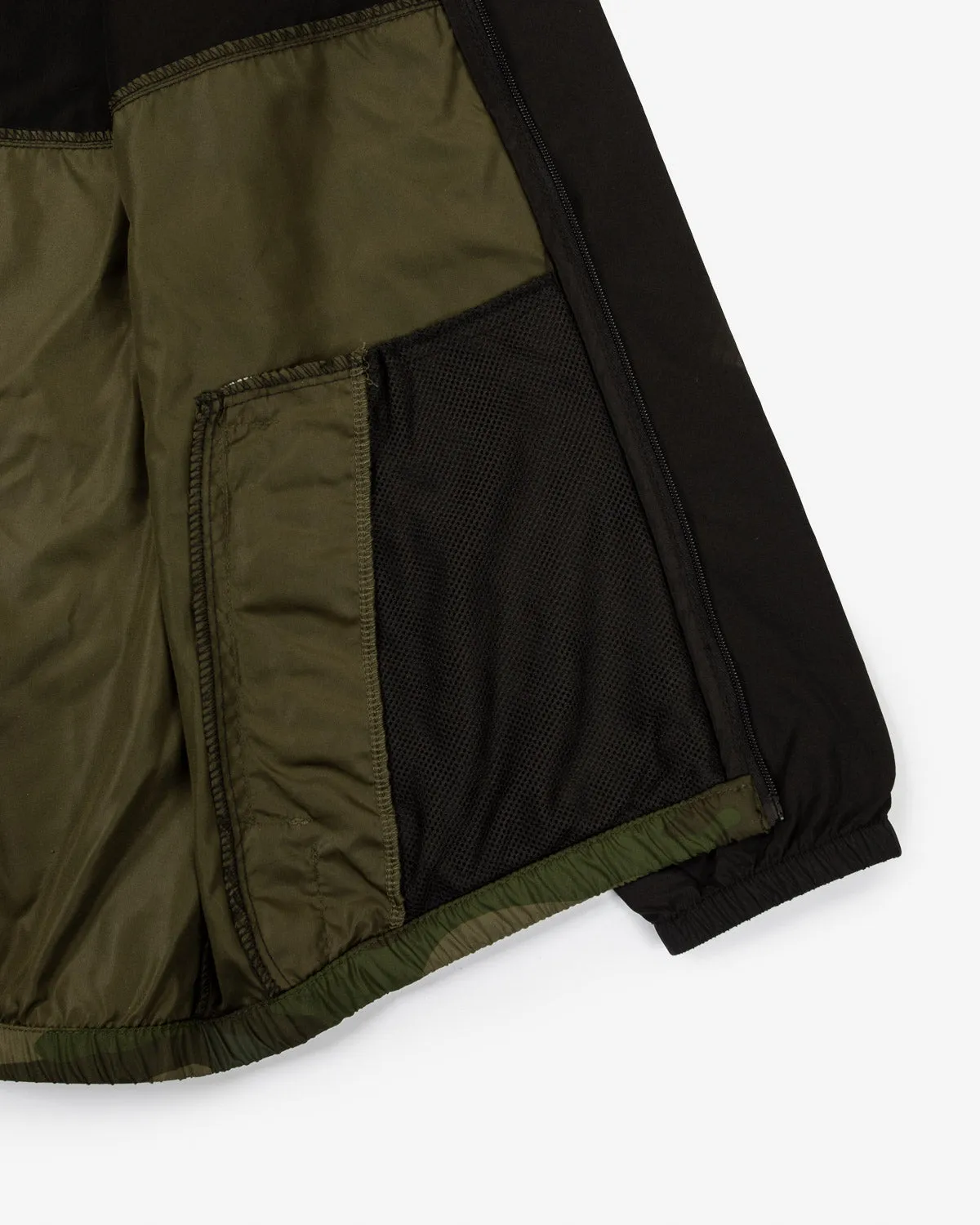 Monogram Youth Windbreaker (Black/Camo)