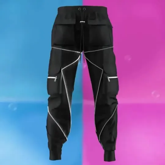Multi-pocket Reflective Sports Fitness Trousers