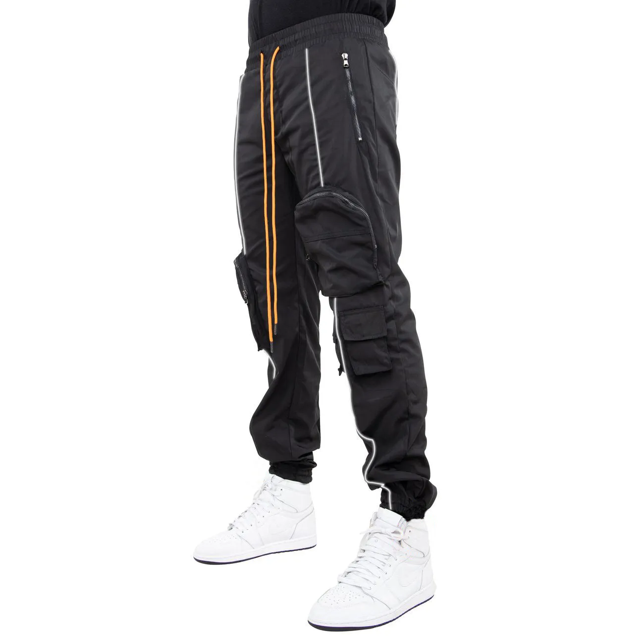 Multi-pocket Reflective Sports Fitness Trousers