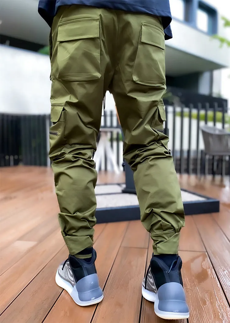 Multi-pocket Reflective Sports Fitness Trousers