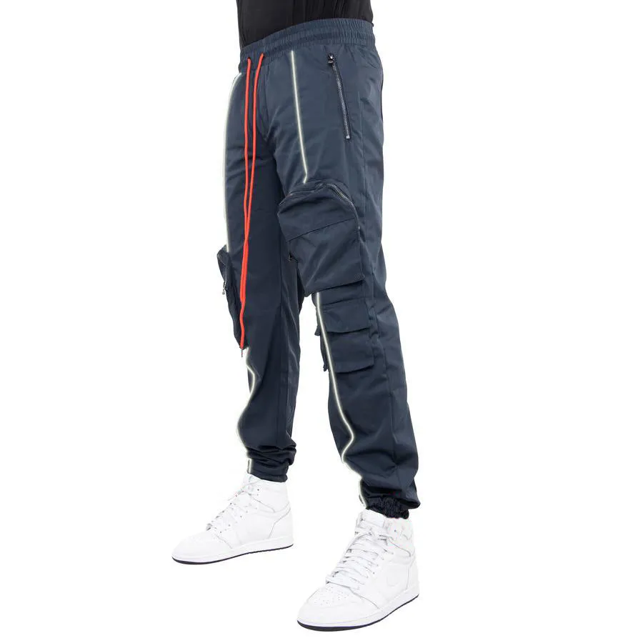 Multi-pocket Reflective Sports Fitness Trousers