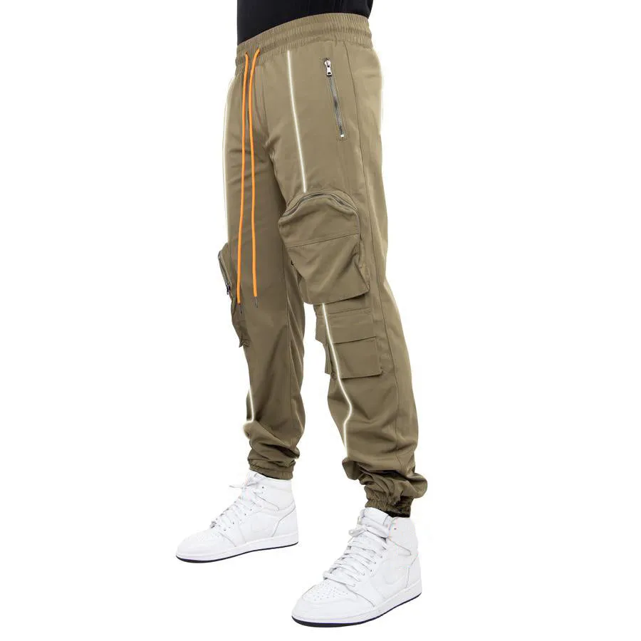 Multi-pocket Reflective Sports Fitness Trousers