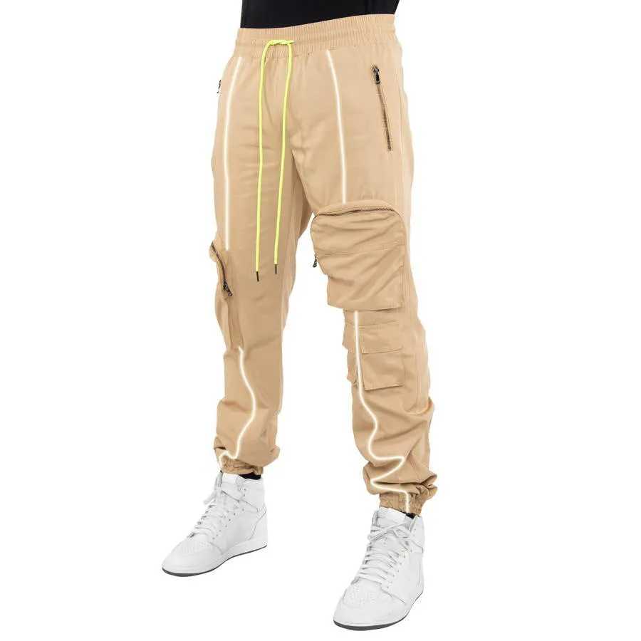 Multi-pocket Reflective Sports Fitness Trousers