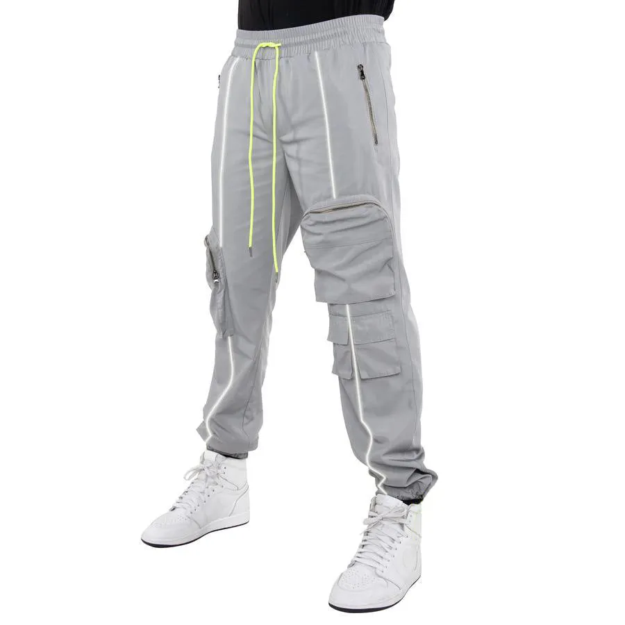 Multi-pocket Reflective Sports Fitness Trousers