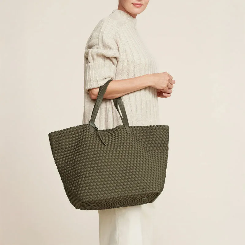 NAGHEDI Jet Setter Large Tote in Olive