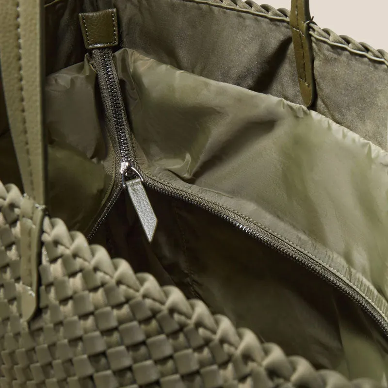 NAGHEDI Jet Setter Large Tote in Olive