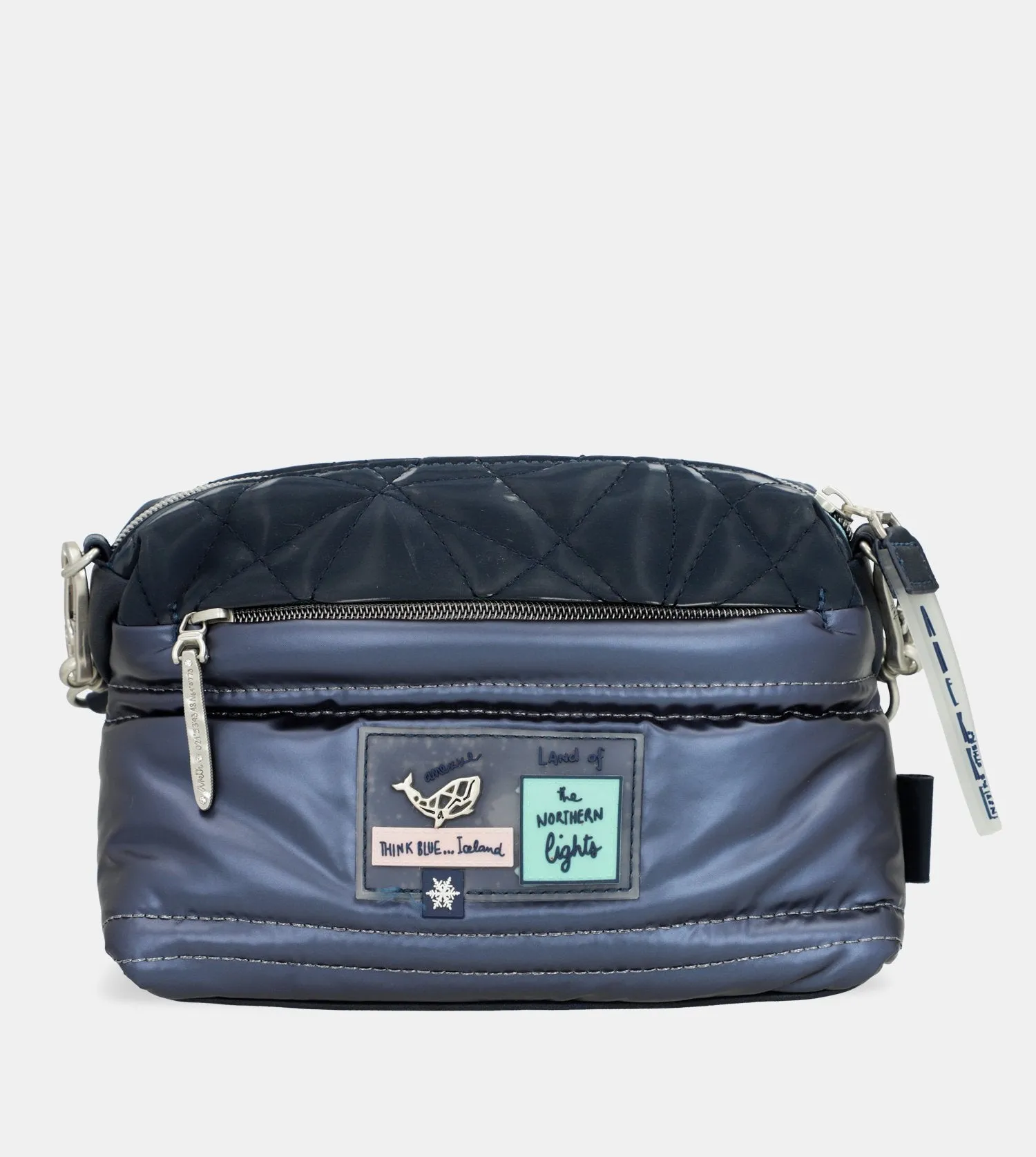 Nature Ocean medium size quilted crossbody bag