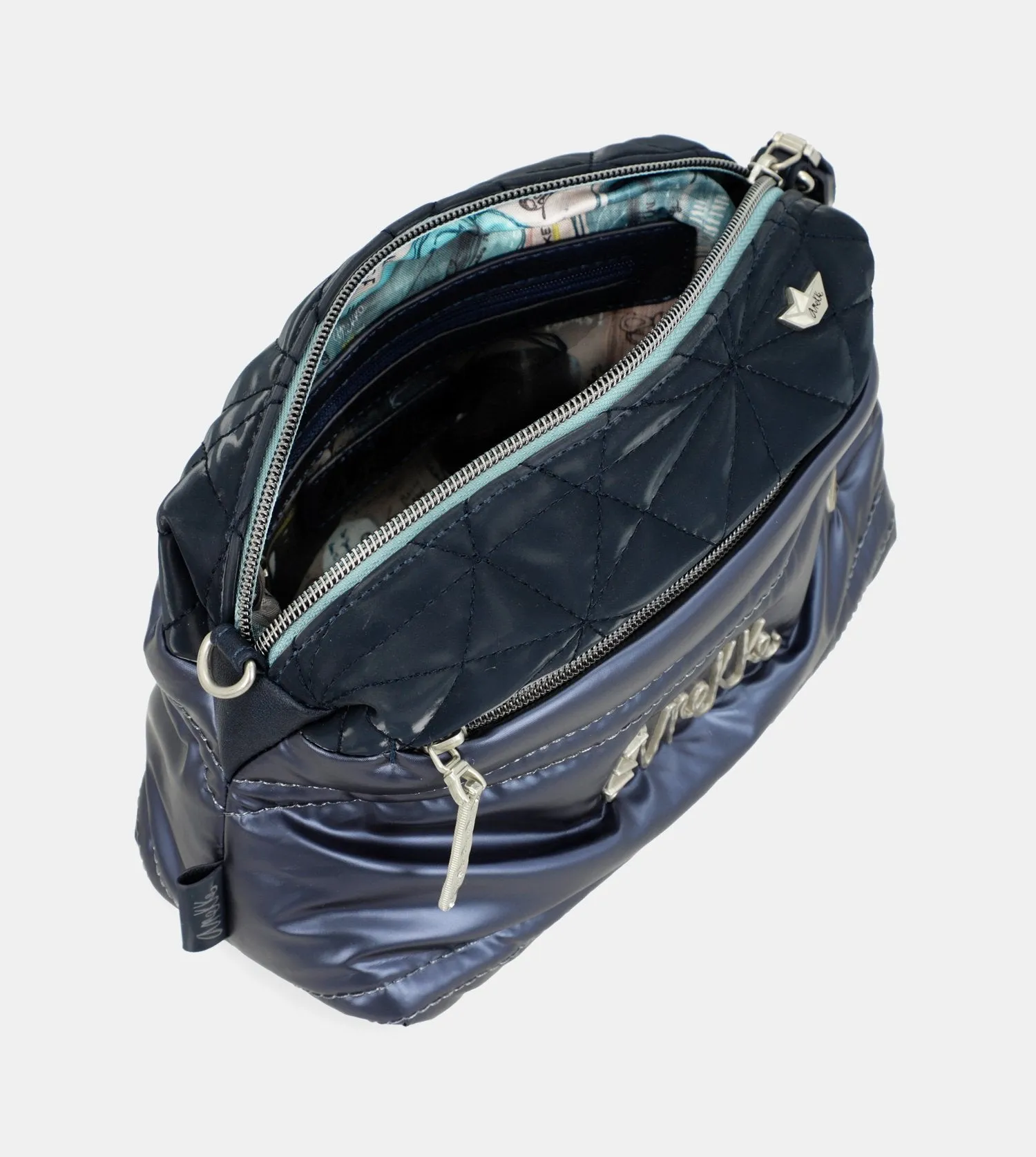 Nature Ocean medium size quilted crossbody bag