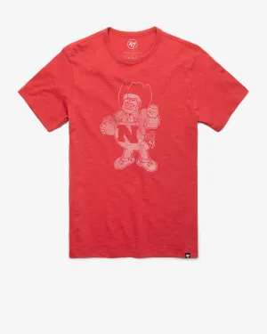NEBRASKA CORNHUSKERS VINTAGE GRIT '47 SCRUM TEE