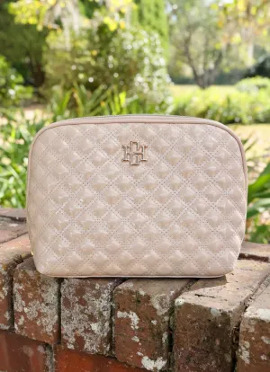 Nude Patent Capri Large Pouch