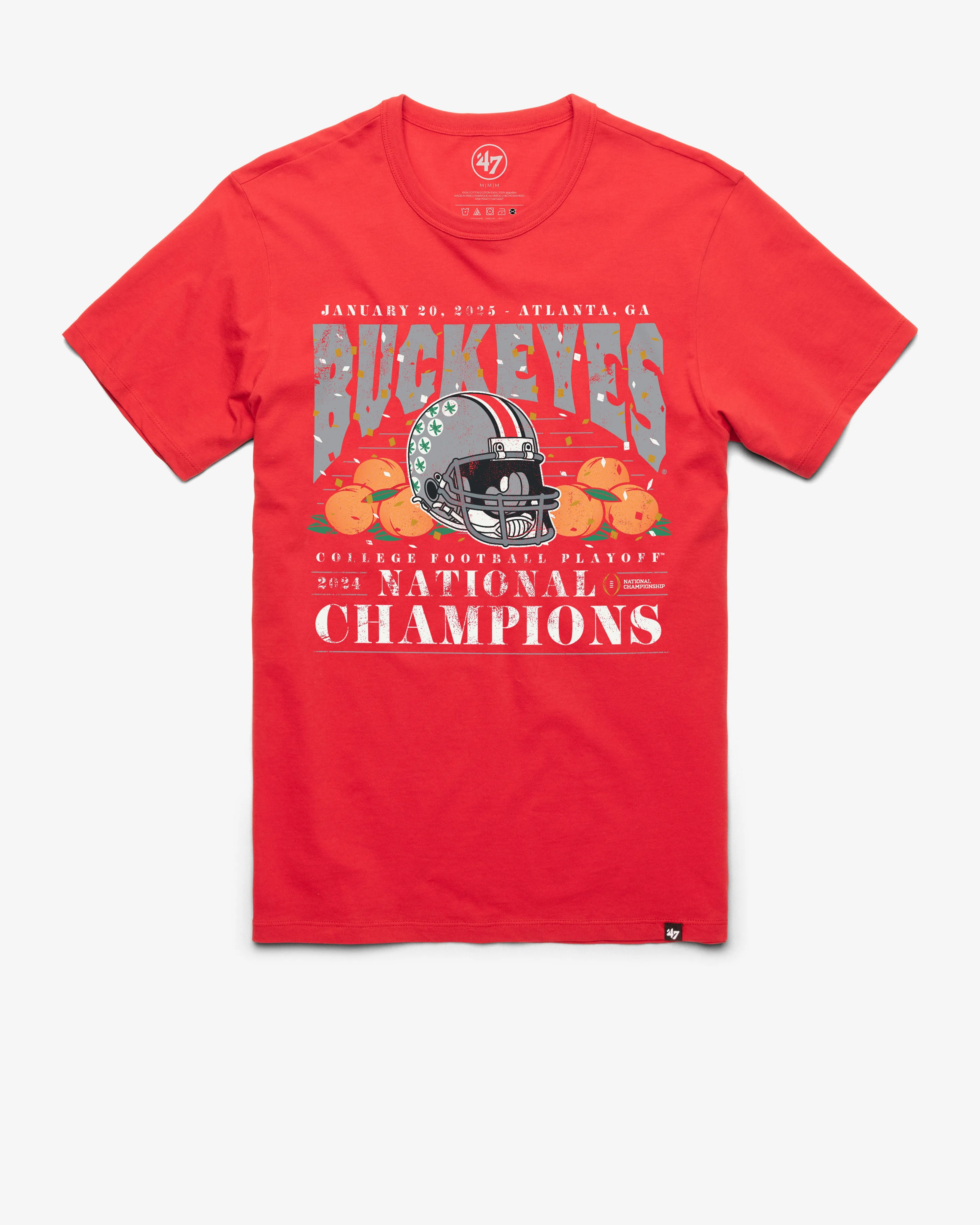 OHIO STATE BUCKEYES 2024 CFP NATIONAL CHAMPIONS '47 FRANKLIN TEE
