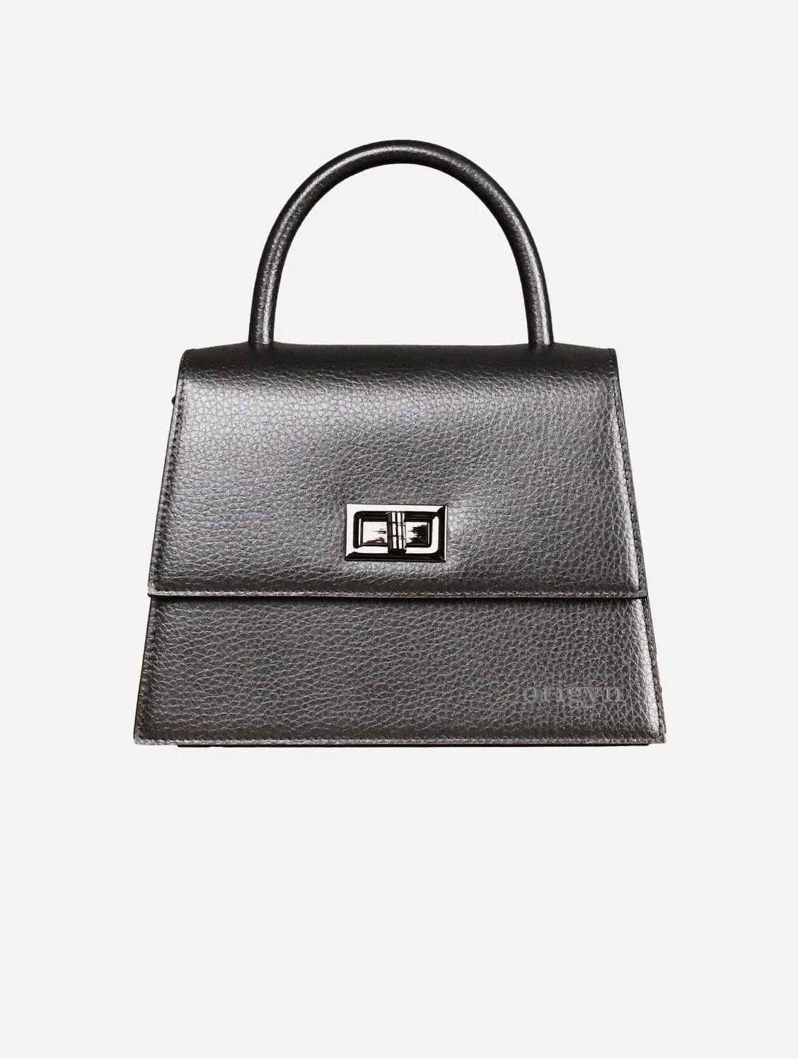 Origyn 03 MIRUM® Leather Kelly Bag | Black
