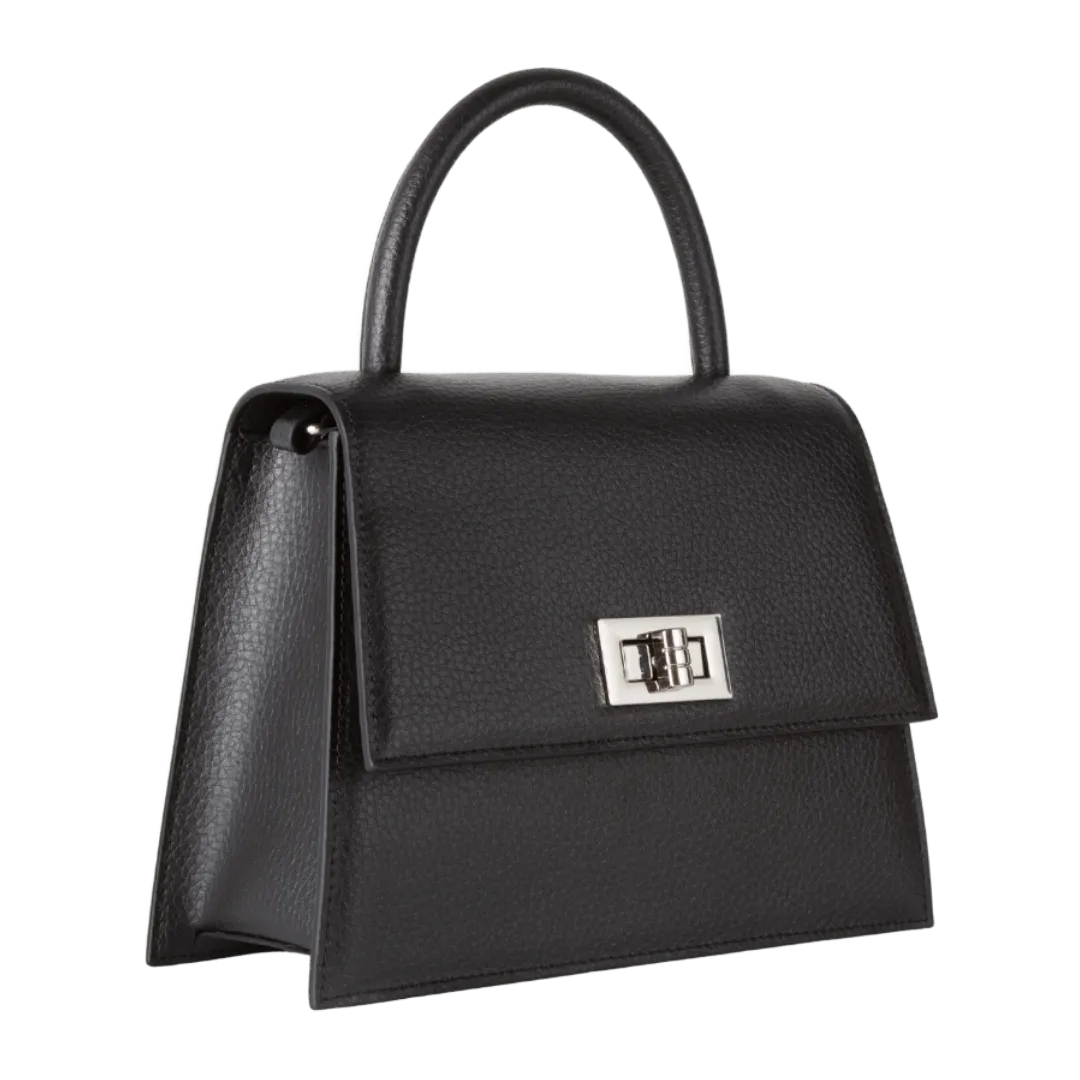 Origyn 03 MIRUM® Leather Kelly Bag | Black