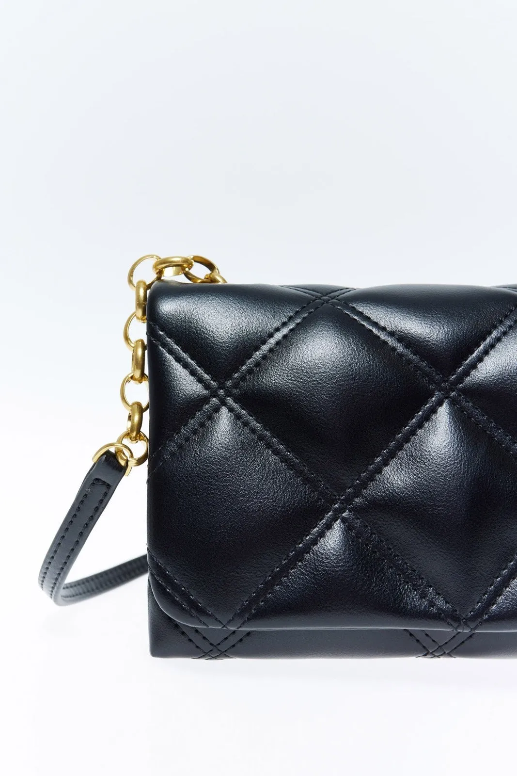 Padded Crossbody Bag - Black