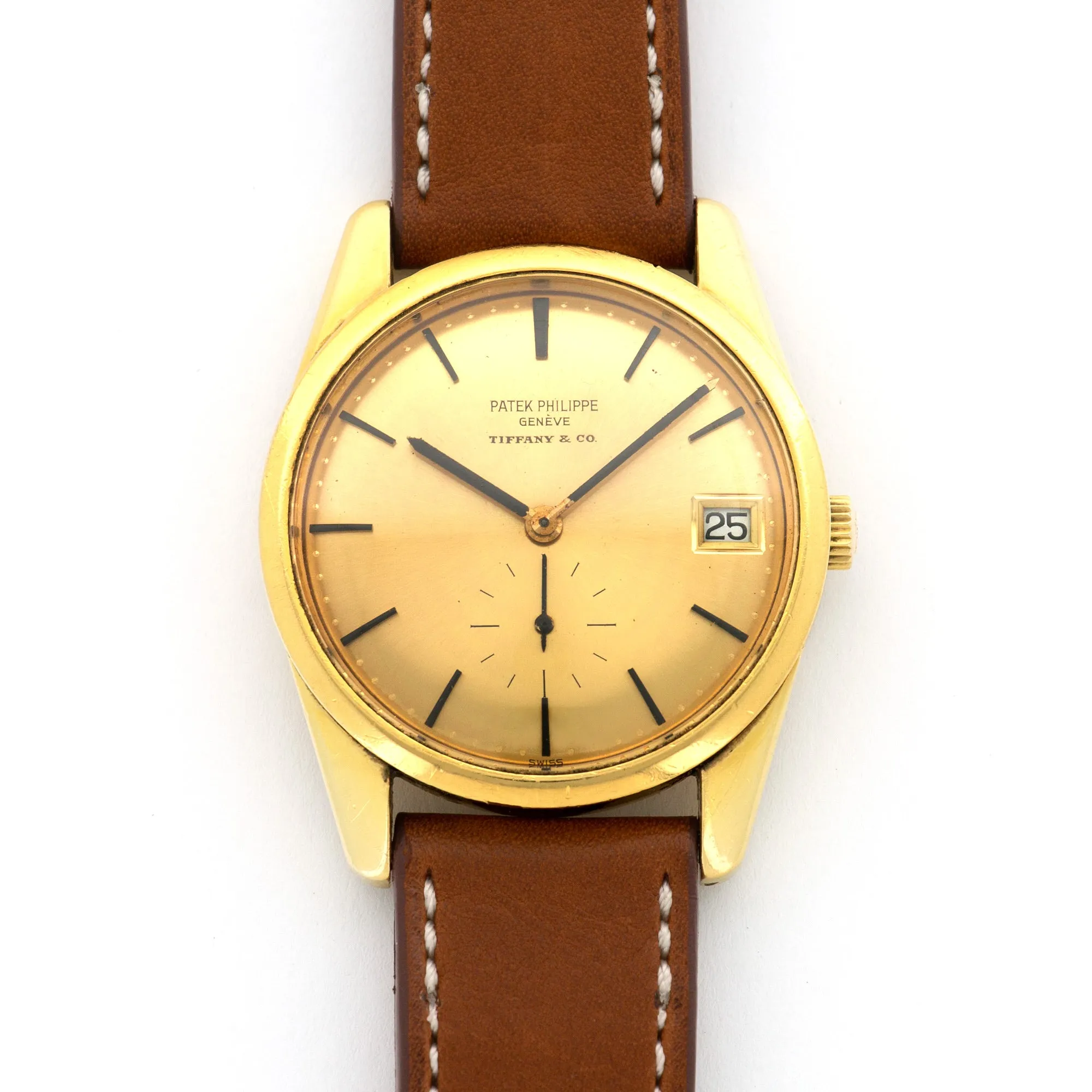 Patek Philippe Yellow Gold Automatic Watch Ref. 3558 Retailed by Tiffany & Co.
