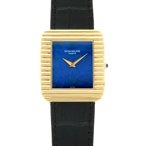 Patek Philippe Yellow Gold Lapis Watch Ref. 3733