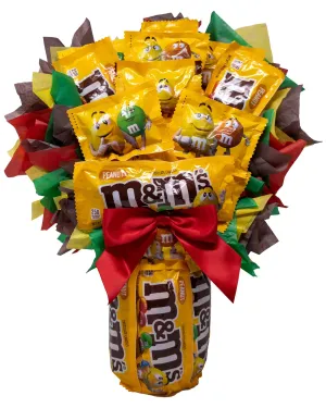 Peanut M&M's Candy Bouquet