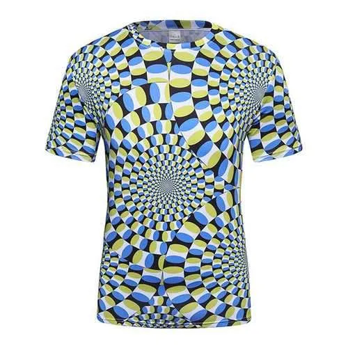 Personalized Colored Vertigo Dot 3D Printing T-shirt