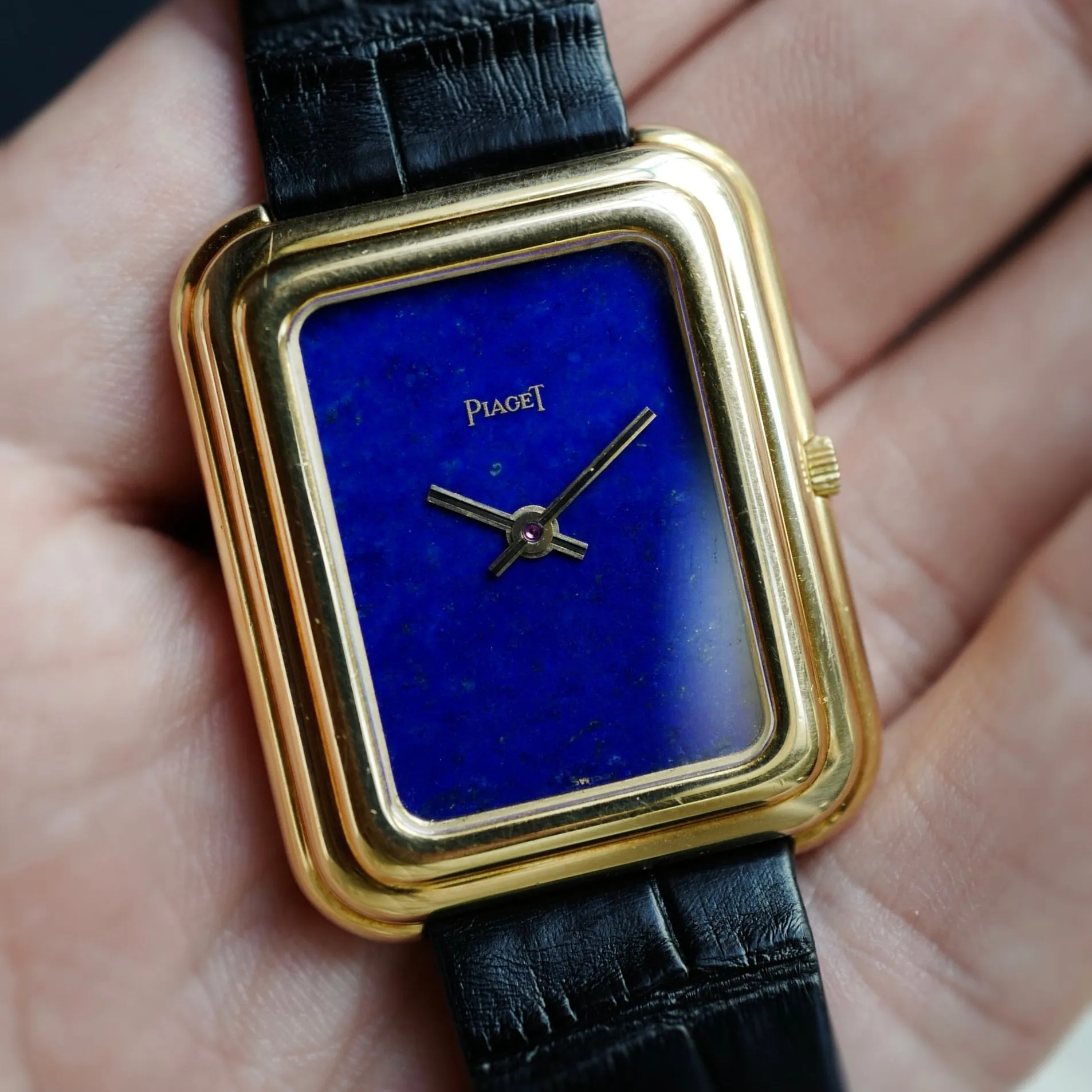 Piaget Yellow Gold Lapis Beta 21 Watch Ref. 14101