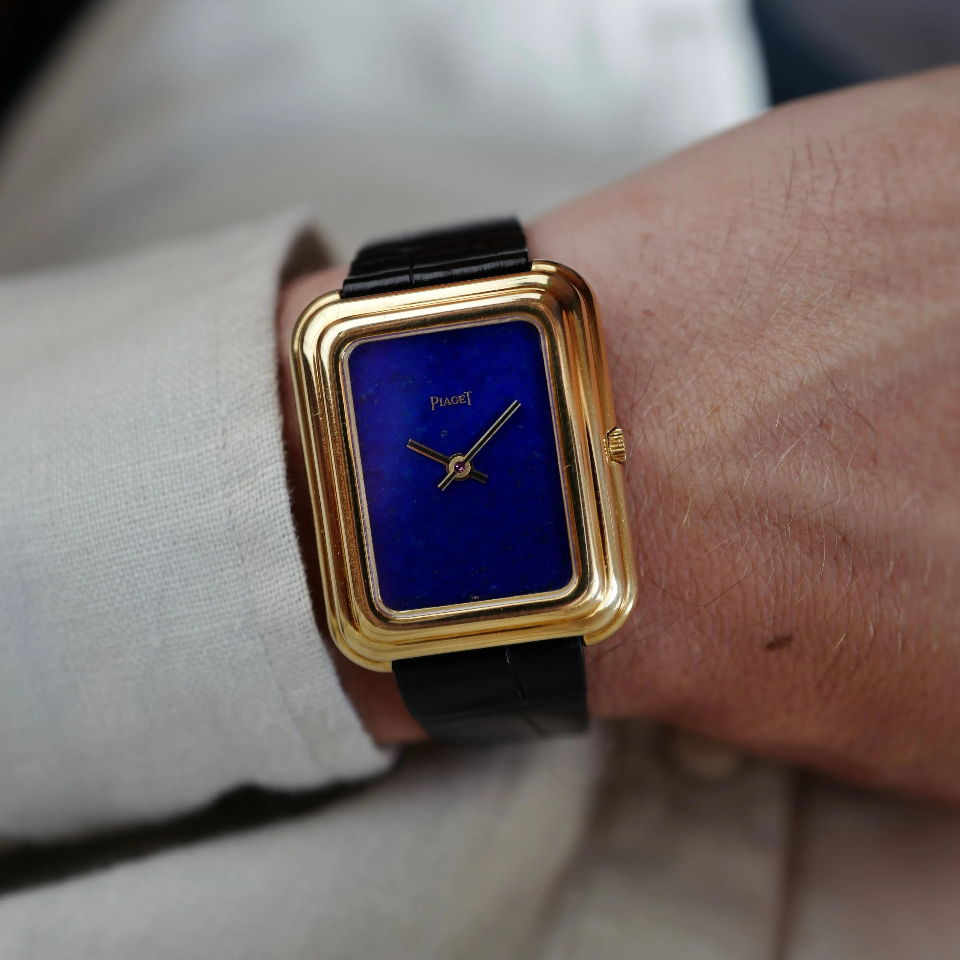 Piaget Yellow Gold Lapis Beta 21 Watch Ref. 14101