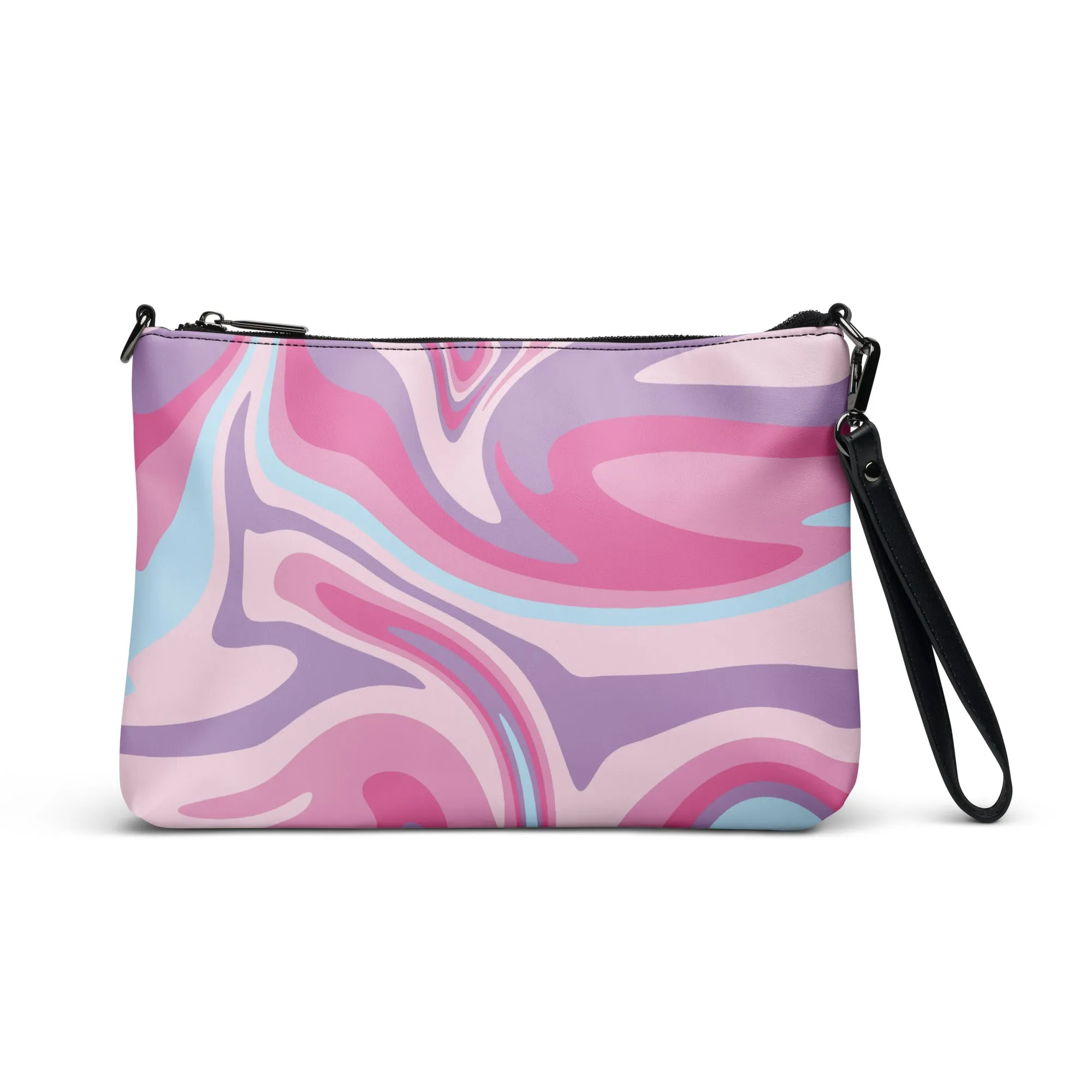 Pink & Purple Abstract Crossbody Bag