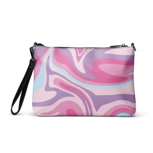 Pink & Purple Abstract Crossbody Bag