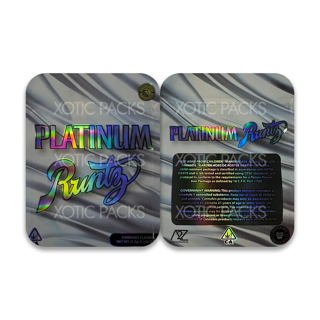 Platinum Runtz Mylar Bag 3.5 Grams