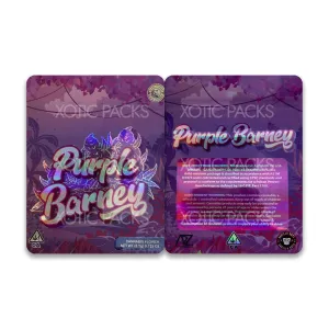 Purple Barney Mylar Bag 3.5 Grams