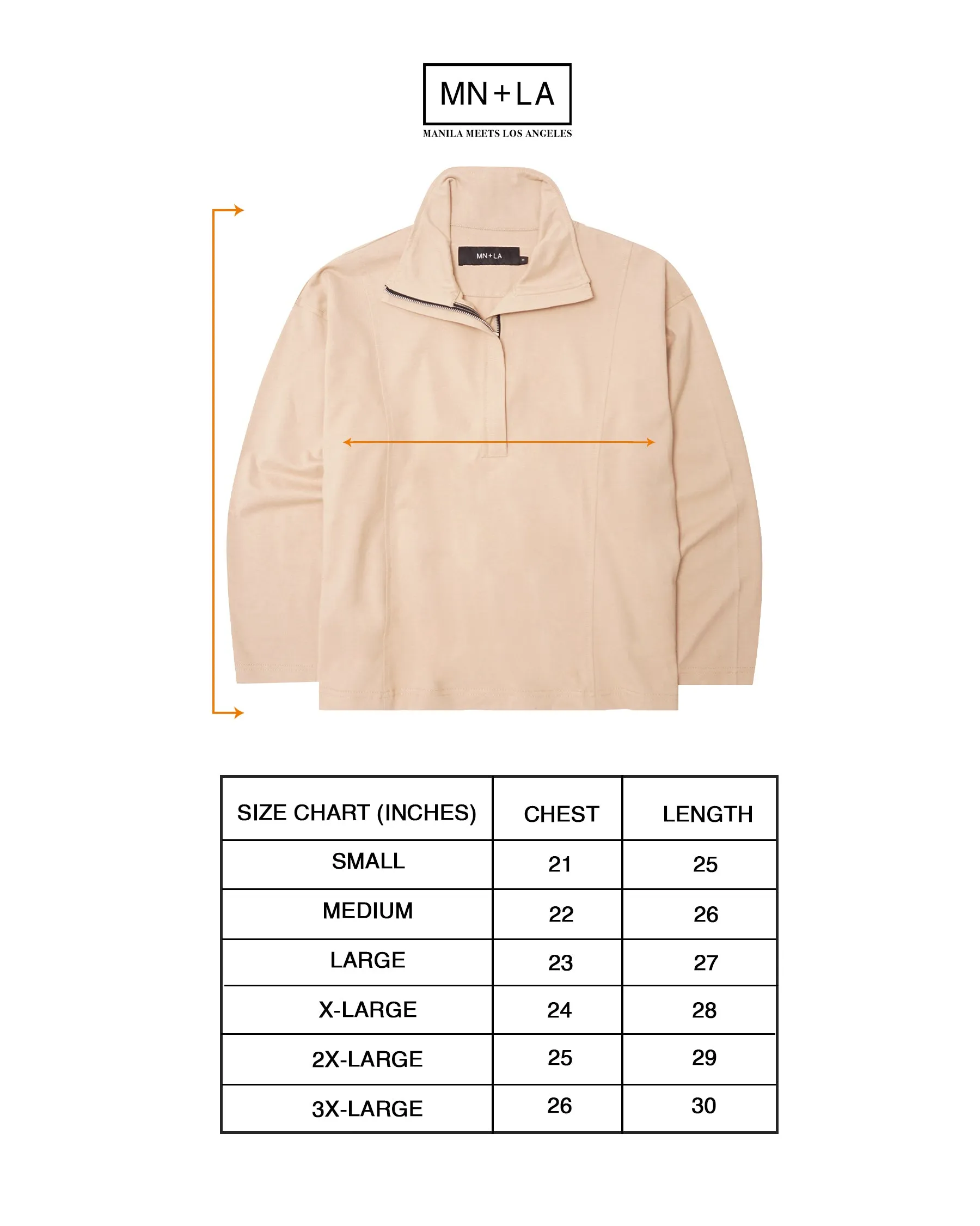 QUARTER ZIP L/S TEE IN ALABASTER