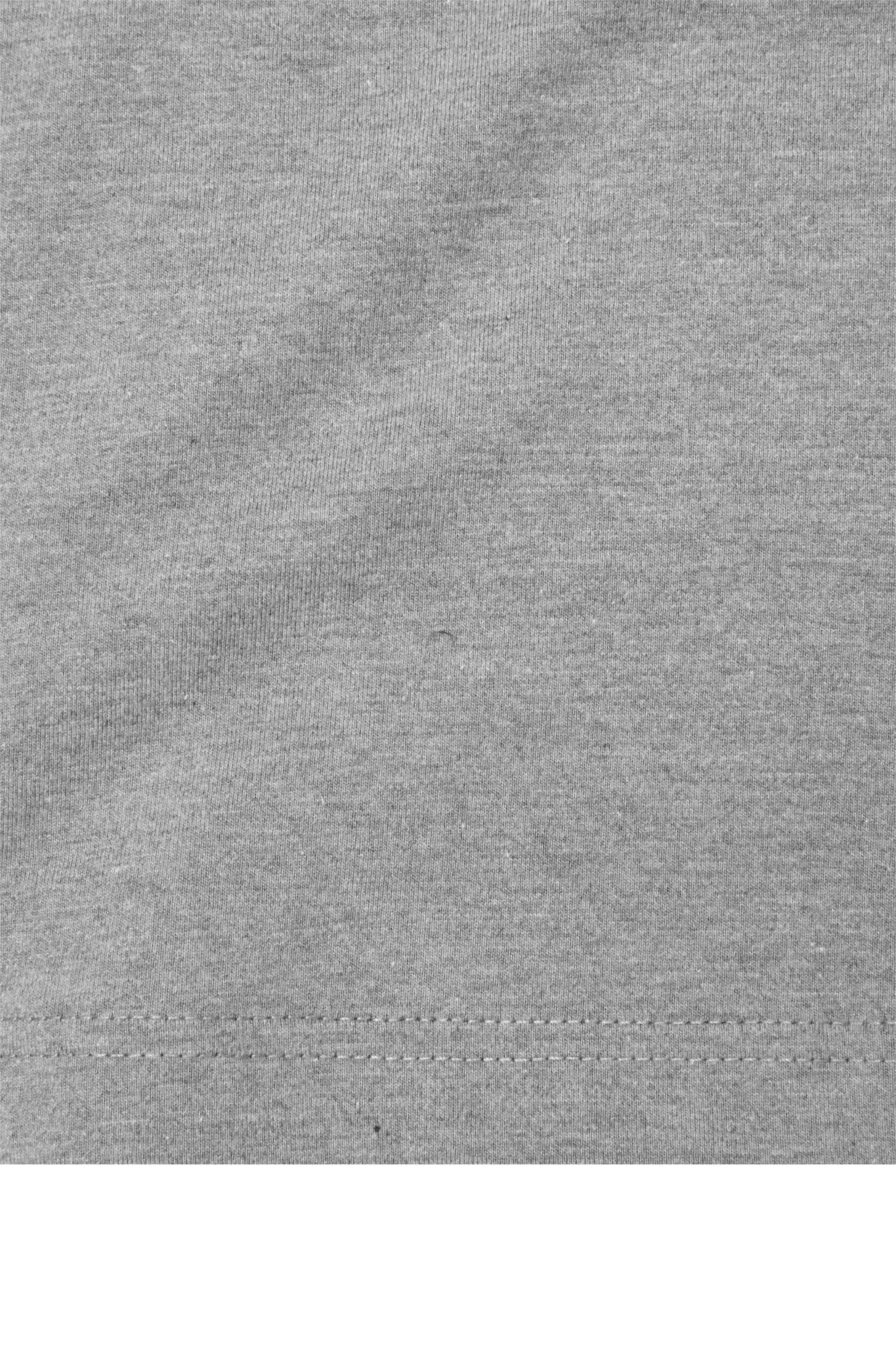 QUARTER ZIP L/S TEE IN HEATHER GREY