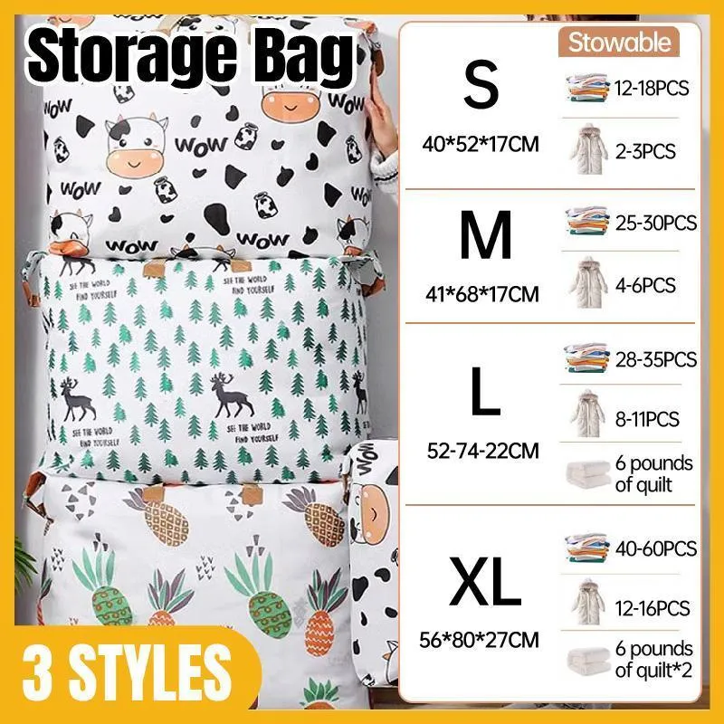 Quilt Storage Bag Waterproof Fabric 4 Styles 1PC