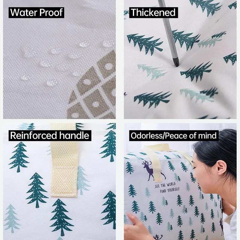 Quilt Storage Bag Waterproof Fabric 4 Styles 1PC