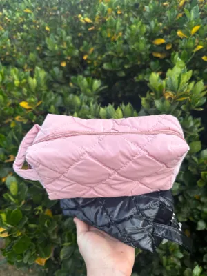 Quilted Puffy Cosmetic Bag