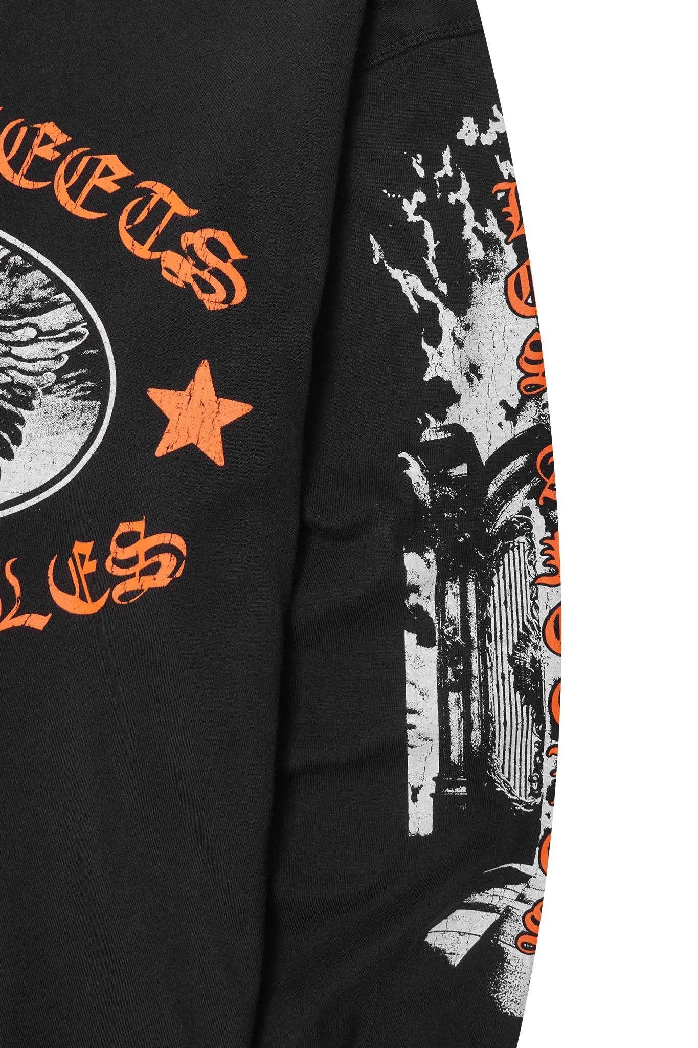 "ARCHANGEL" LONGSLEEVE TEE IN CAVIAR