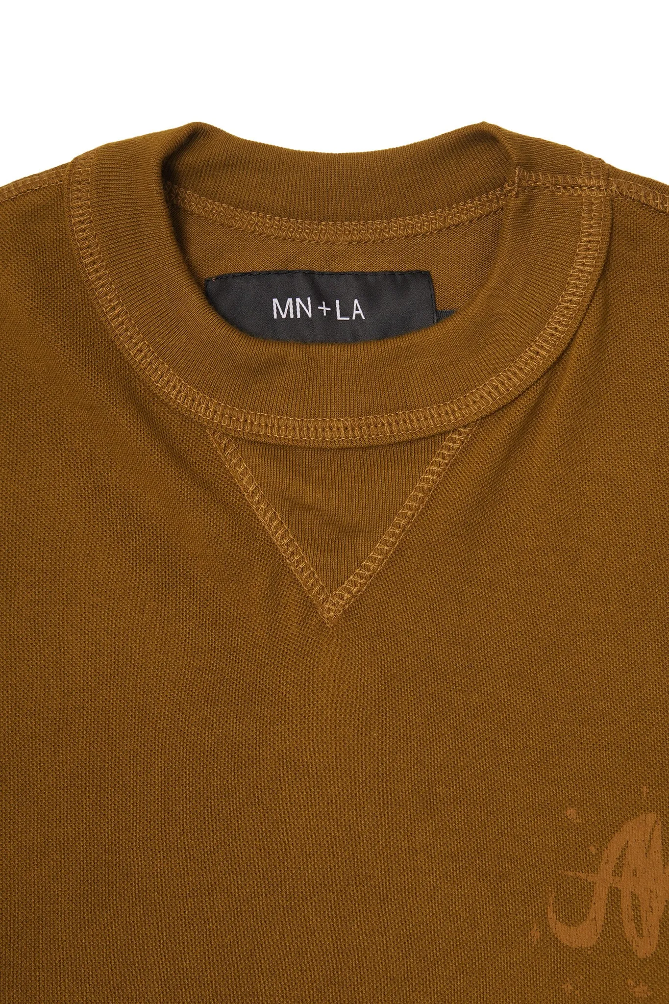 "SPACE DUST" PIQUE MILITIA BOX TEE IN RUST