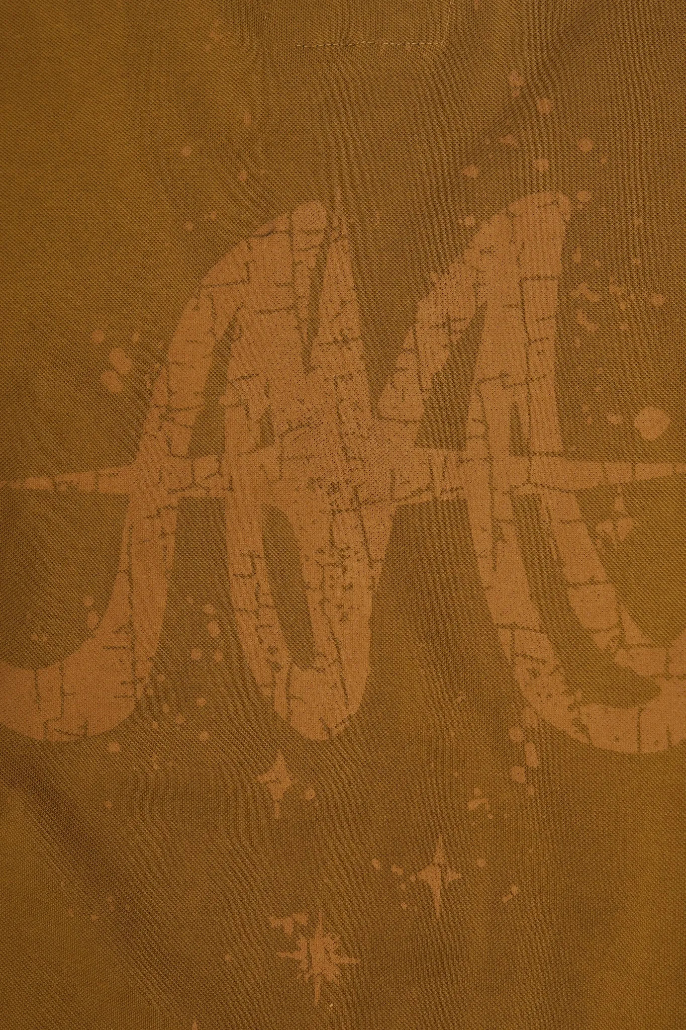 "SPACE DUST" PIQUE MILITIA BOX TEE IN RUST