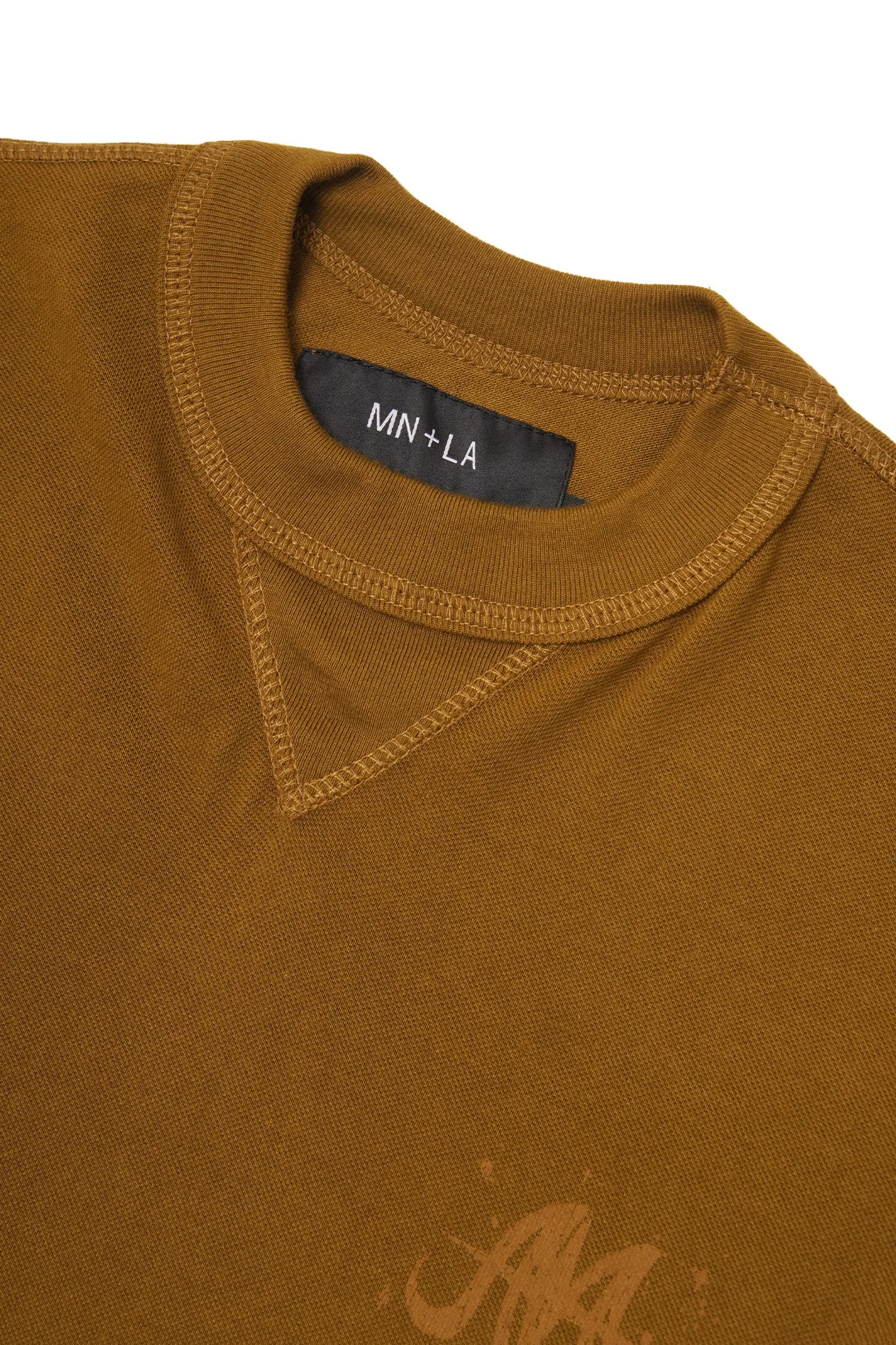 "SPACE DUST" PIQUE MILITIA BOX TEE IN RUST
