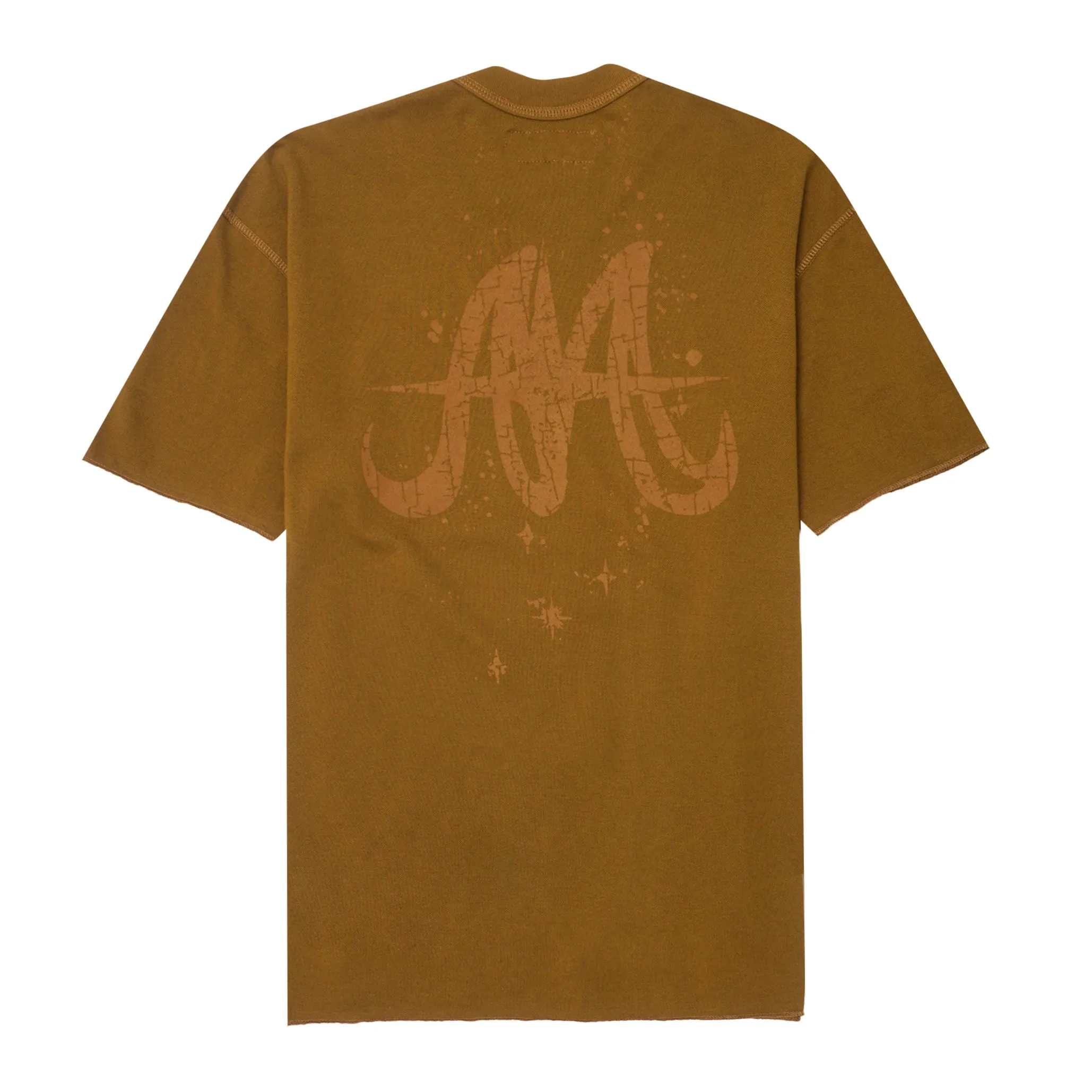 "SPACE DUST" PIQUE MILITIA BOX TEE IN RUST