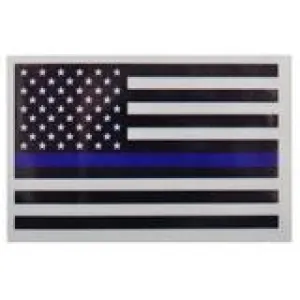 Reflective Thin Blue Line Flag Sticker