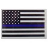 Reflective Thin Blue Line Flag Sticker