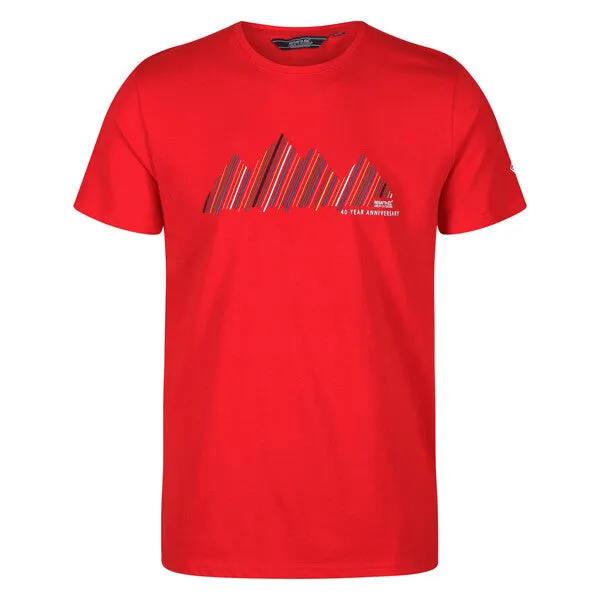 Regatta Men's Breezed Graphic T-Shirt - Chinese Red
