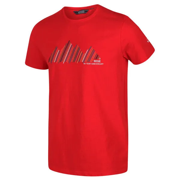 Regatta Men's Breezed Graphic T-Shirt - Chinese Red