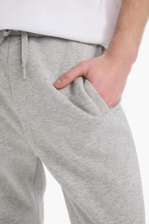 Regular Fit Fleto Pockets Flat Leg Thick Tracksuit Bottom