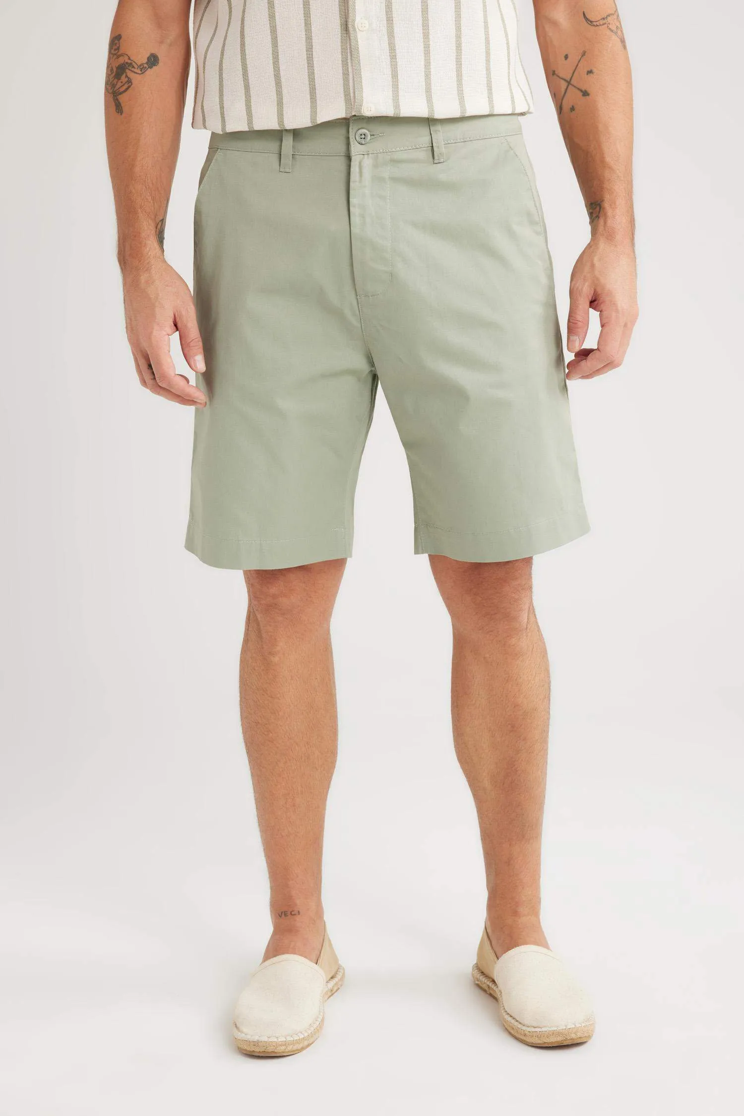Regular Fit Gabardine Bermuda