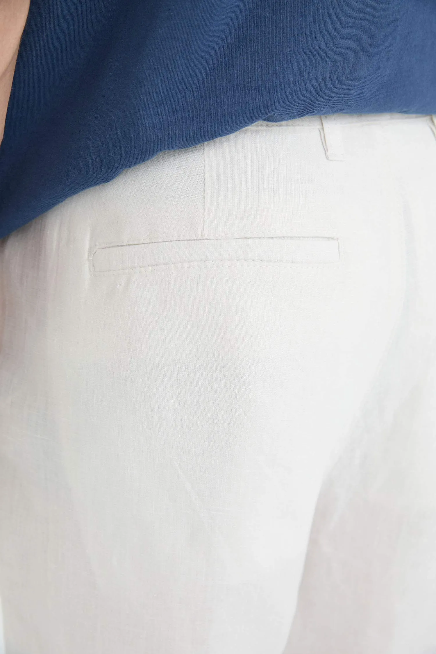Regular Fit Summer Linen Bermuda Shorts