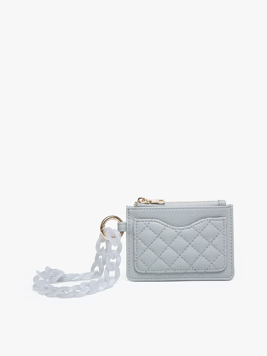 Rhodes Quilted Wallet w/ Chain Bangle