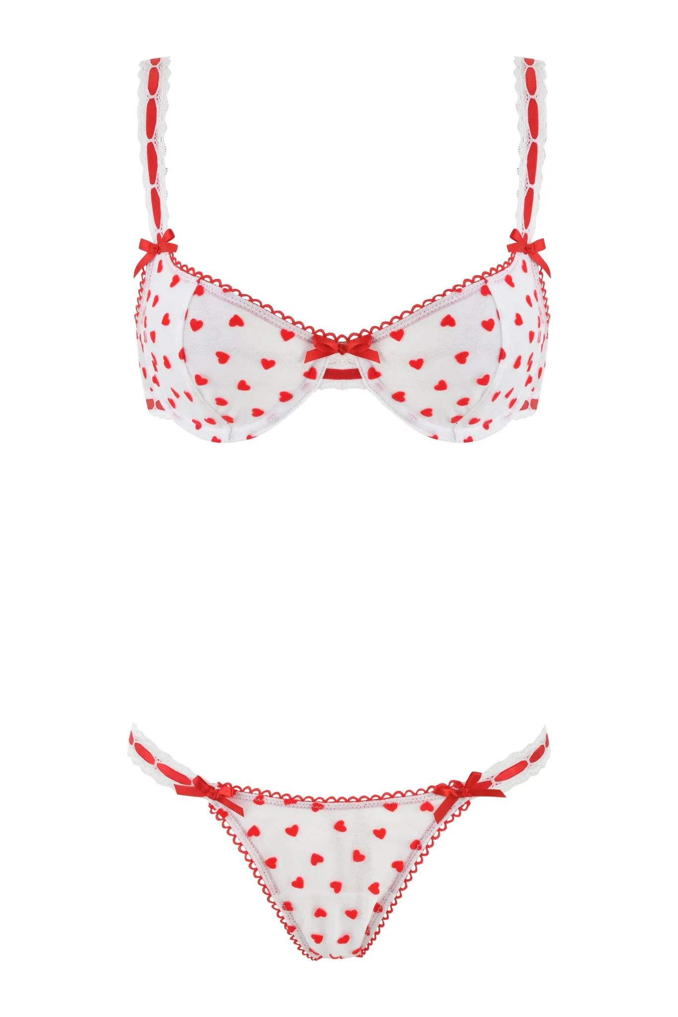 ROMY 2 PIECE SET - WHITE : HEARTBEAT